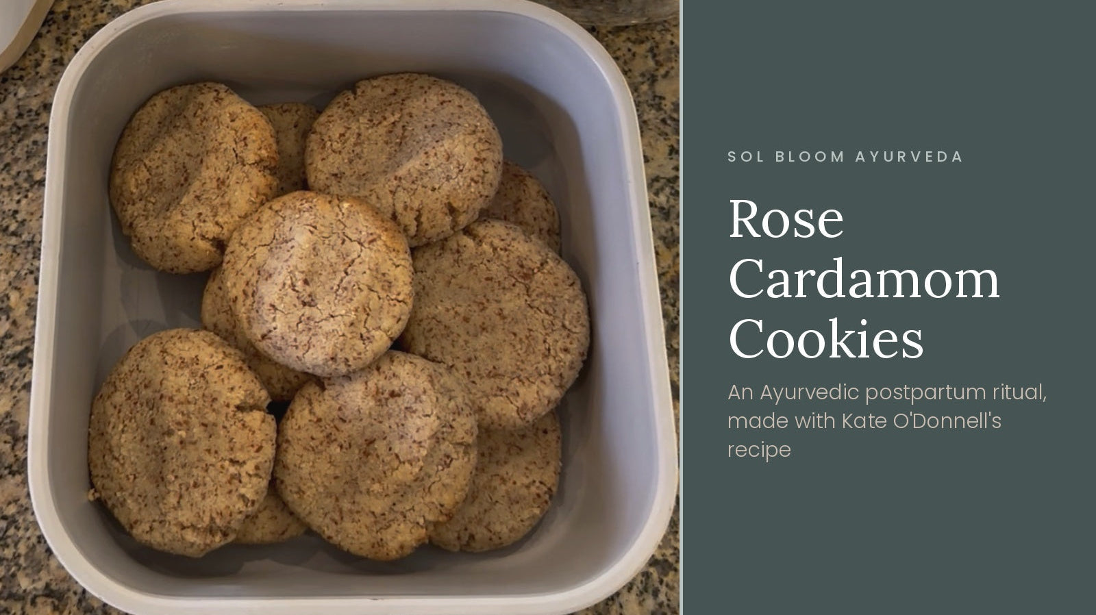 The Best Postpartum Cookie Recipe - Rose Cardamom Cookies