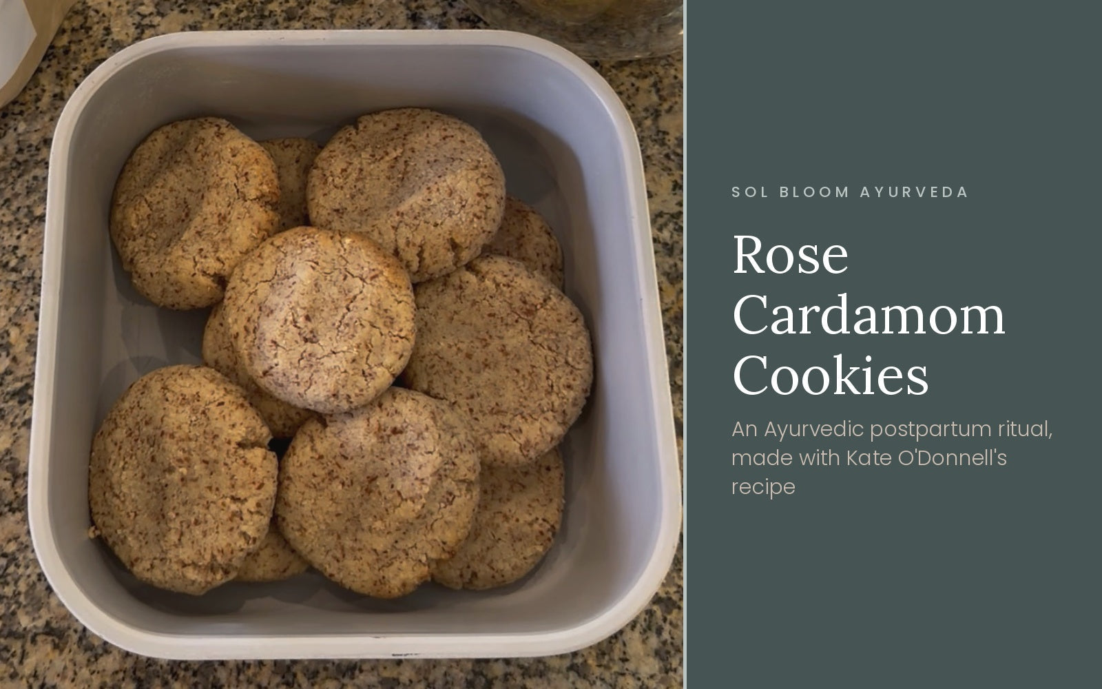 The Best Postpartum Cookie Recipe - Rose Cardamom Cookies